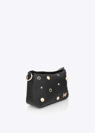 Bandolera efecto piel multi tachas