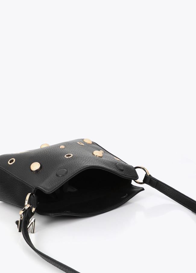 Studded Faux Leather Crossbody Bag