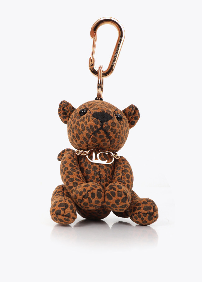 Leopard Fabric Doll Keychain