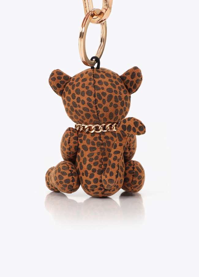 Porte-clés Poupée Léopard Tissé