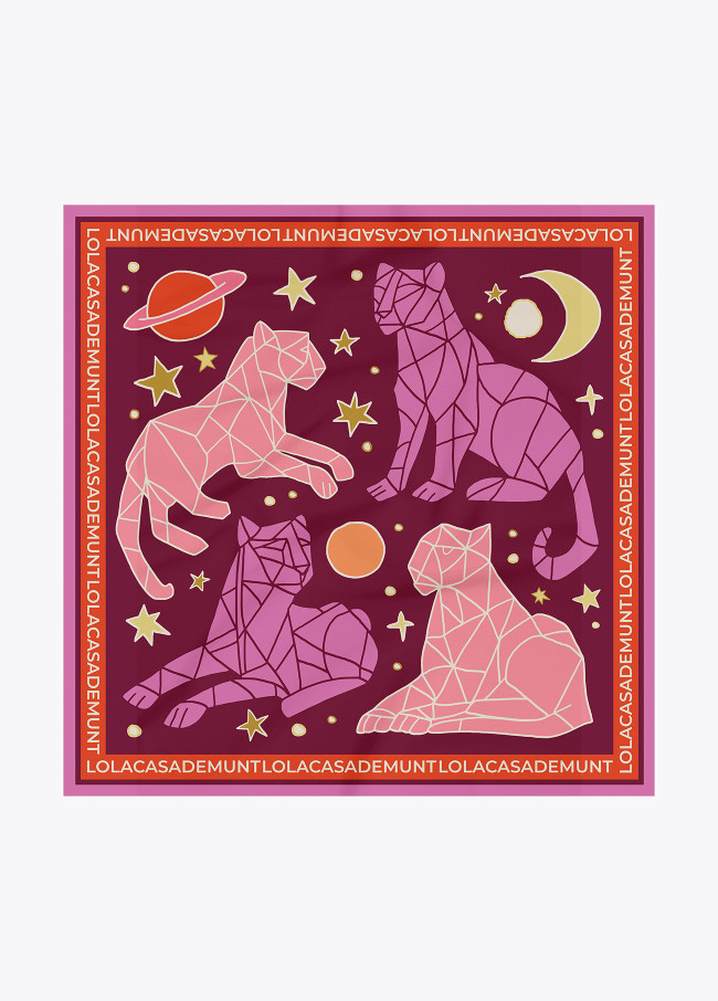 Foulard Cosmic Tiguers 90x90cm