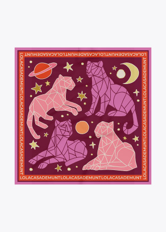Cosmic Tiguers Scarf 90x90cm