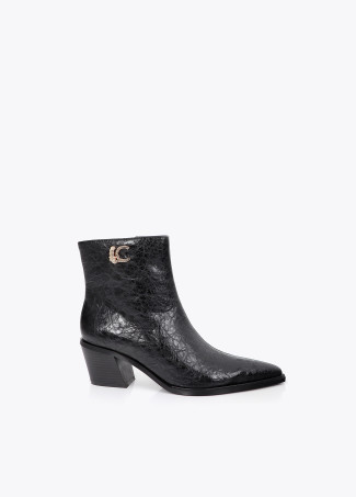 Stivaletto effetto pelle texture LC leopardo