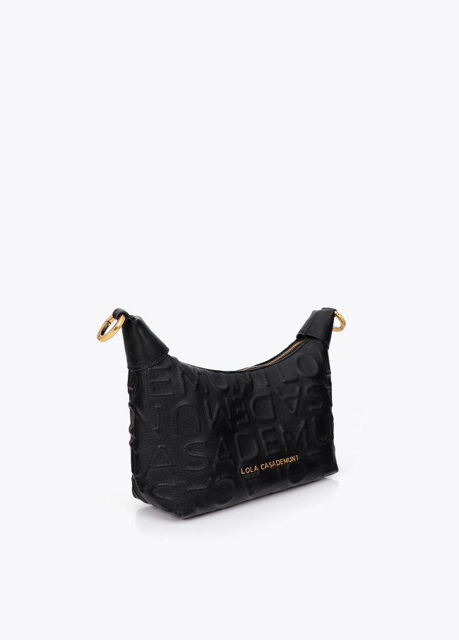 Bandoulière Monogramme en Relief Simili Cuir