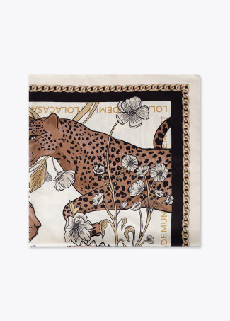Pañuelo Tigres y Flores