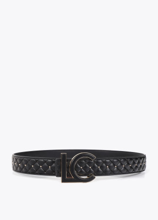 Cinturón con mini tachas y hebilla de cadena