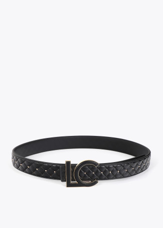 Cintura Borchiata con Fibbia a Catena