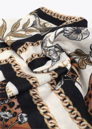 Tiger Grid Scarf 100x200cm