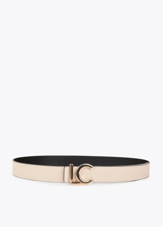 Ceinture réversible métallisée boucle LC