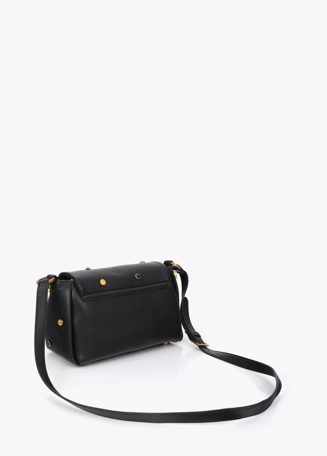 Borsa a Tracolla con Patta e Borchie Varie