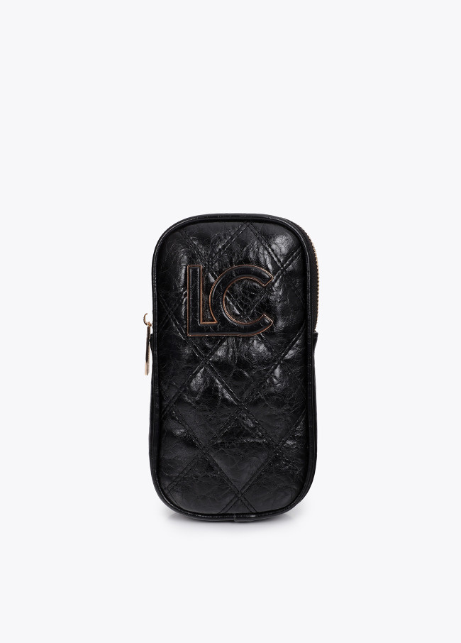 Padded Mobile Case with Double Stitching and...
