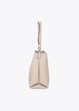Cabas Effet Cuir Logo Ton sur Ton