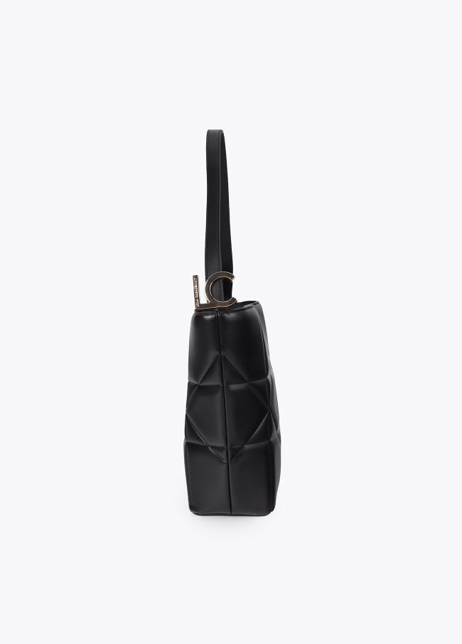 Sac Hobo Matelassé avec Détail de Nœud et LC