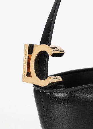 Bolsa Hobo Acolchoada com Detalhe de Nó e LC