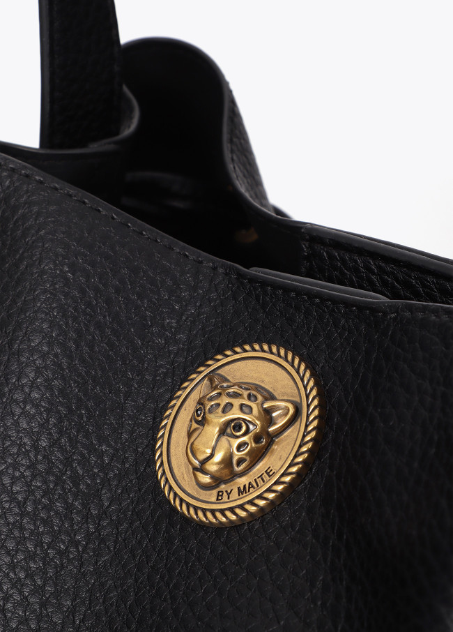 Kleiner Leopard-Metall-Shopper