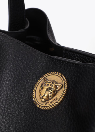 Kleiner Leopard-Metall-Shopper