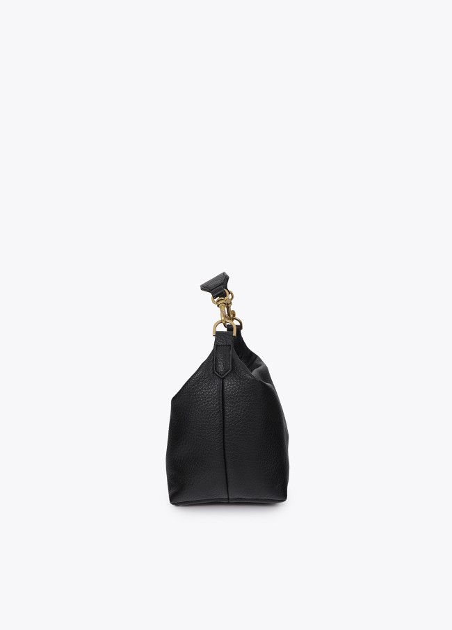 Piccola borsa a tracolla con applique metallica...