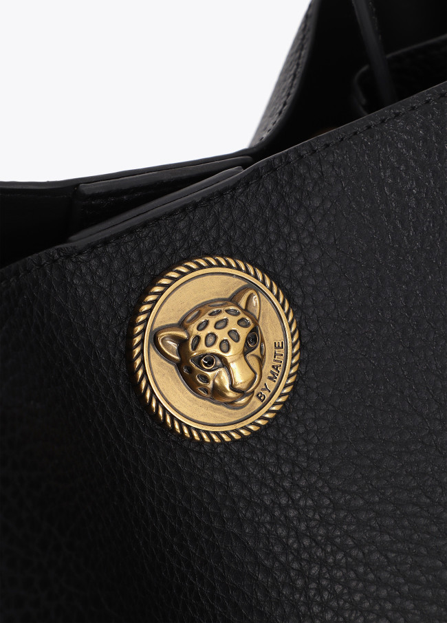 Metallic Leopard Shopper