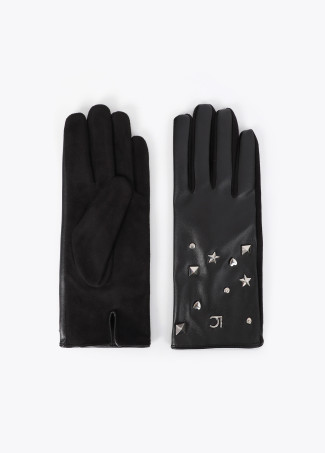 Guantes con tachas estrella y corazón