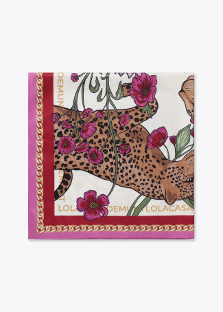Pañuelo tigres y flores