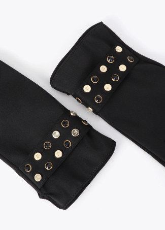 Gants effet cuir avec bracelet clouté personnalisé