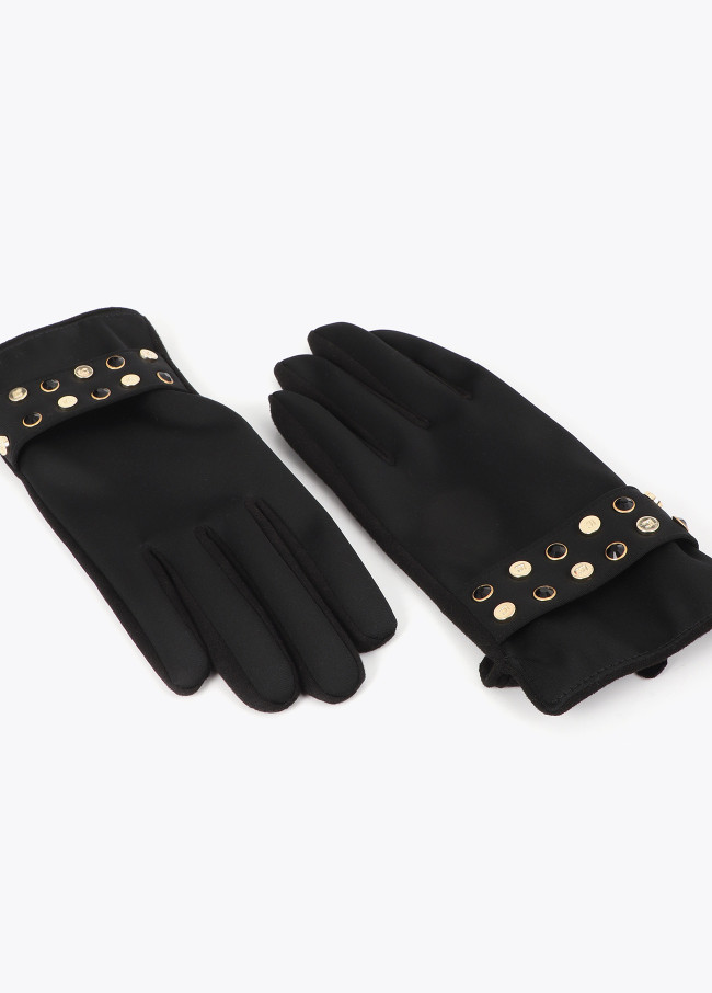 Handschuhe in Lederoptik mit personalisiertem...