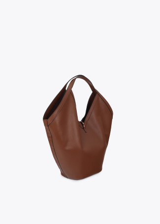Shopper effetto pelle con mini borchie