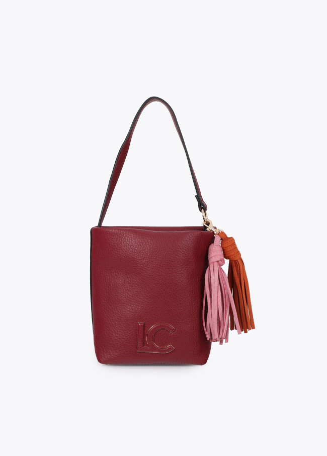 Faux Leather Crossbody with Tassels