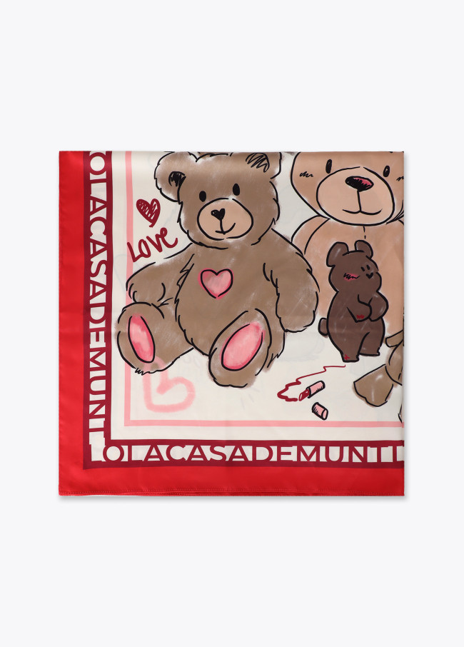 Foulard Orsetti 90x90cm