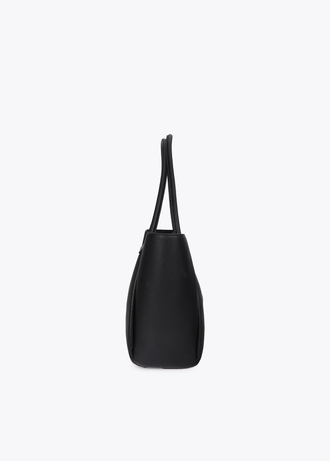 Shopper en Cuir Synthétique avec Fermoir...