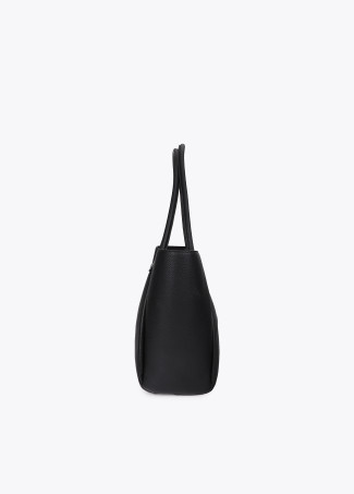 Shopper en Cuir Synthétique avec Fermoir Métallique