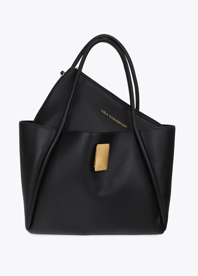 Shopper en Cuir Synthétique avec Fermoir...