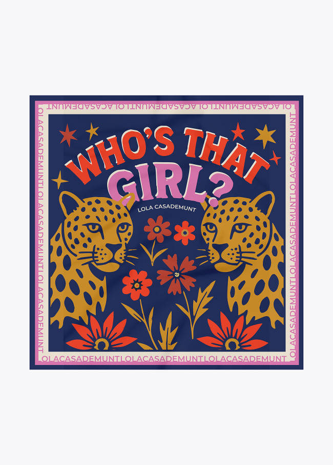 Foulard Who's That Girl 90x90cm