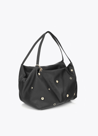 Shopper de Couro Sintético com Tachas