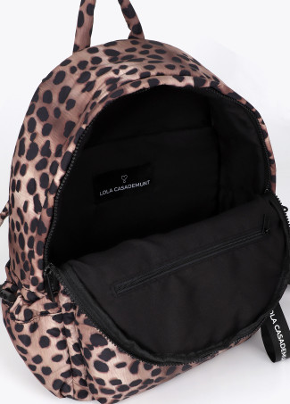 Sac à dos en nylon imprimé animal