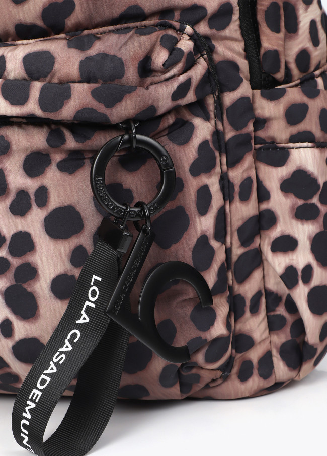 Sac à dos en nylon imprimé animal