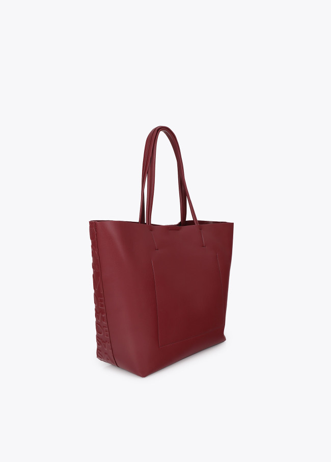 Shopper monograma relieve