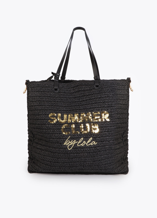 Borsa Destrutturata in Rafia Summer Club