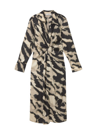 Robe nœud imprimé marbre