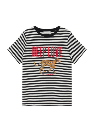 T-shirt listrada Deep Love - Lola Casademunt