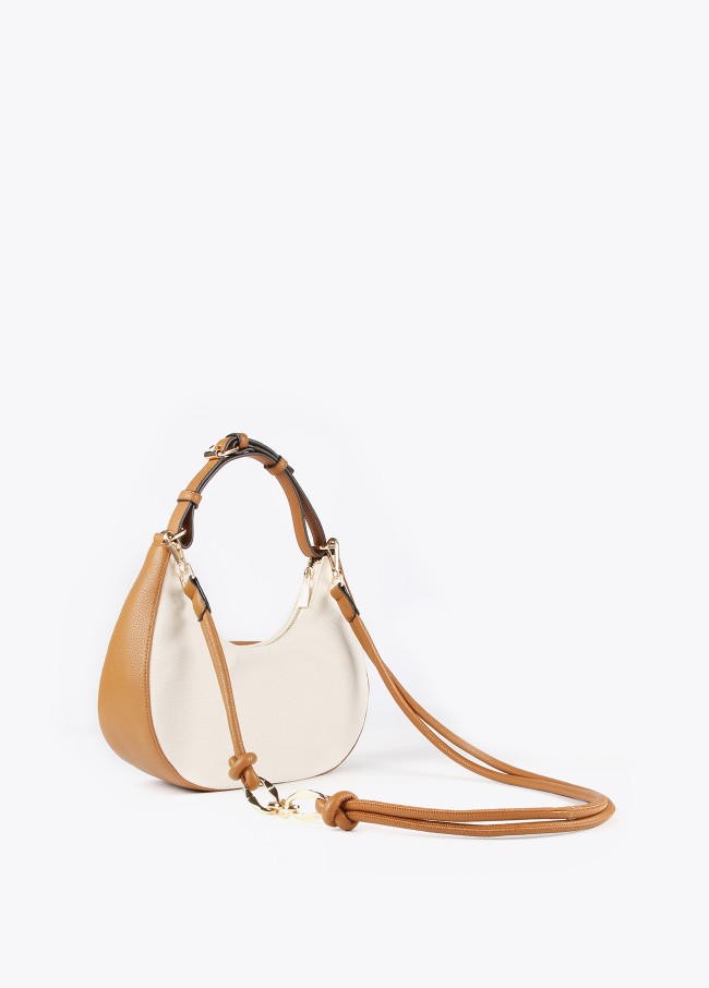 Half-moon canvas bag