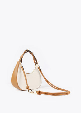Half-moon canvas bag