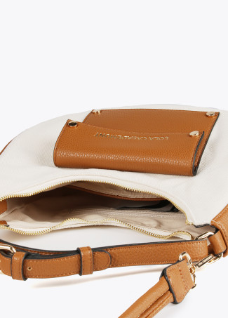 Half-moon canvas bag