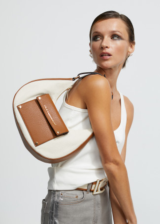Sac demi-lune toile