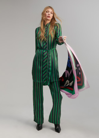 Pantalon droit rayures