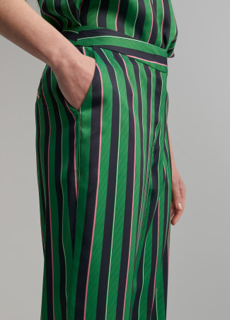 Pantalón recto rayas