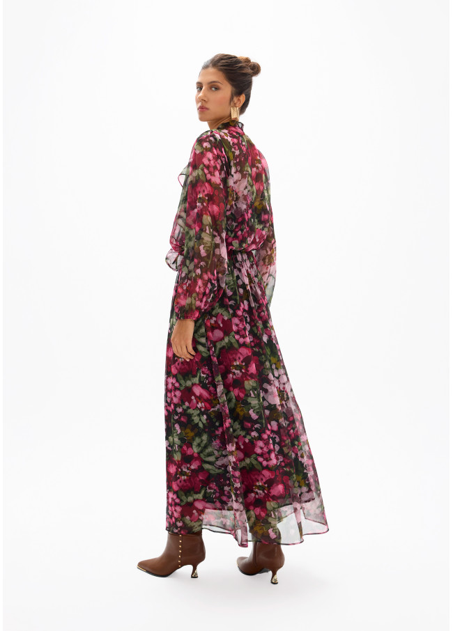 Abito in Georgette Stampato