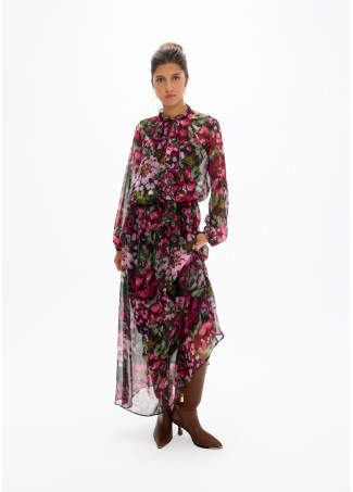 Abito in Georgette Stampato