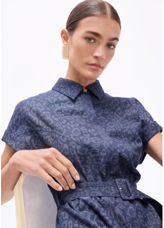 Long Denim-Style Dress