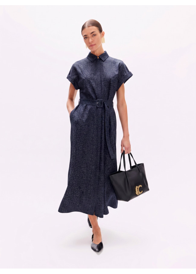 Long Denim-Style Dress